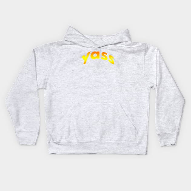 Yass/yes Kids Hoodie by nabilhaj